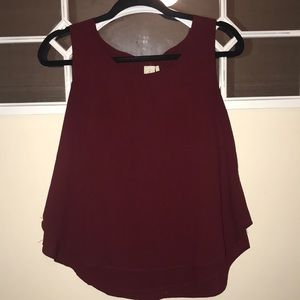 Maroon tank top